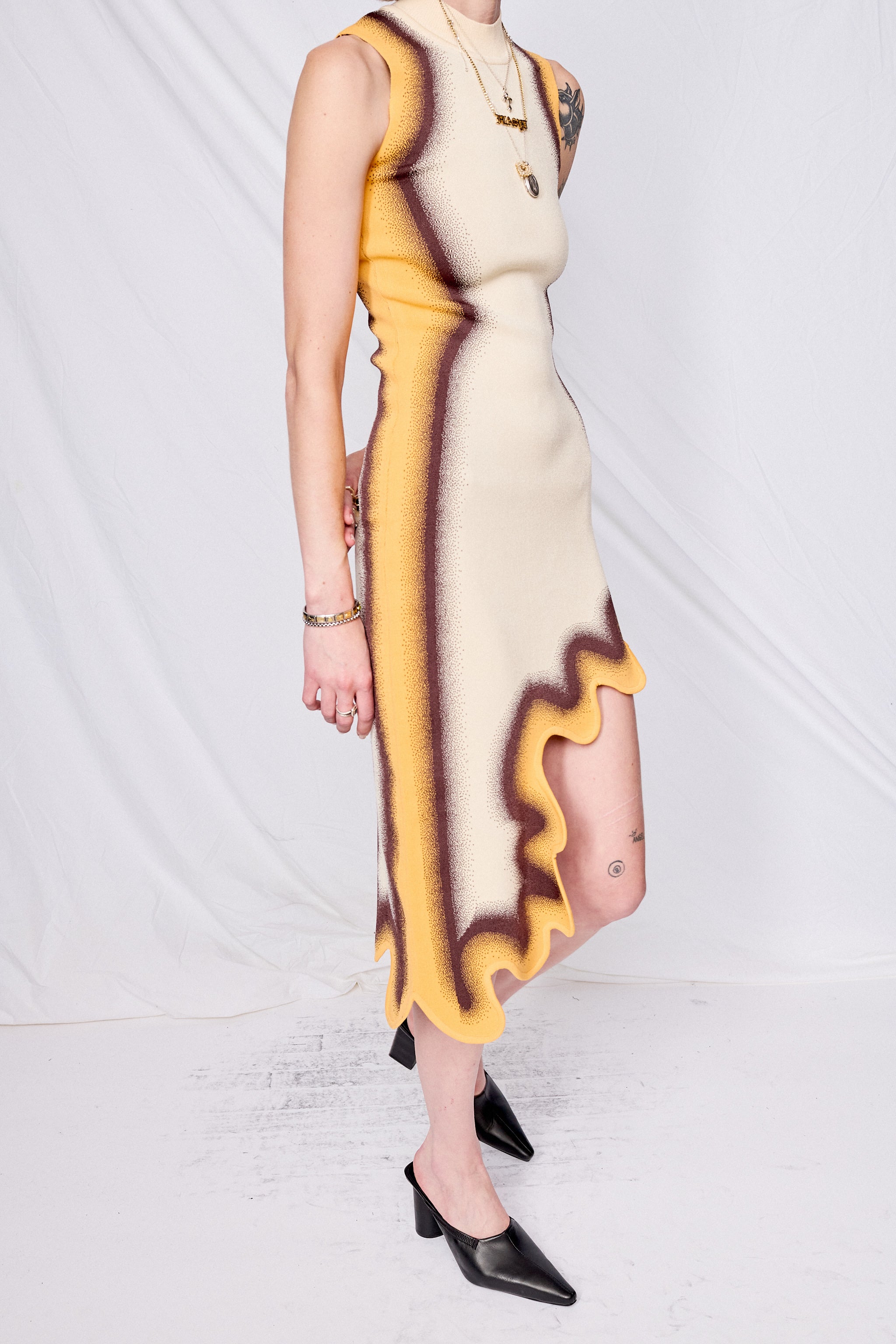 Barley Brooklyn Wavy Asymmetric Dress