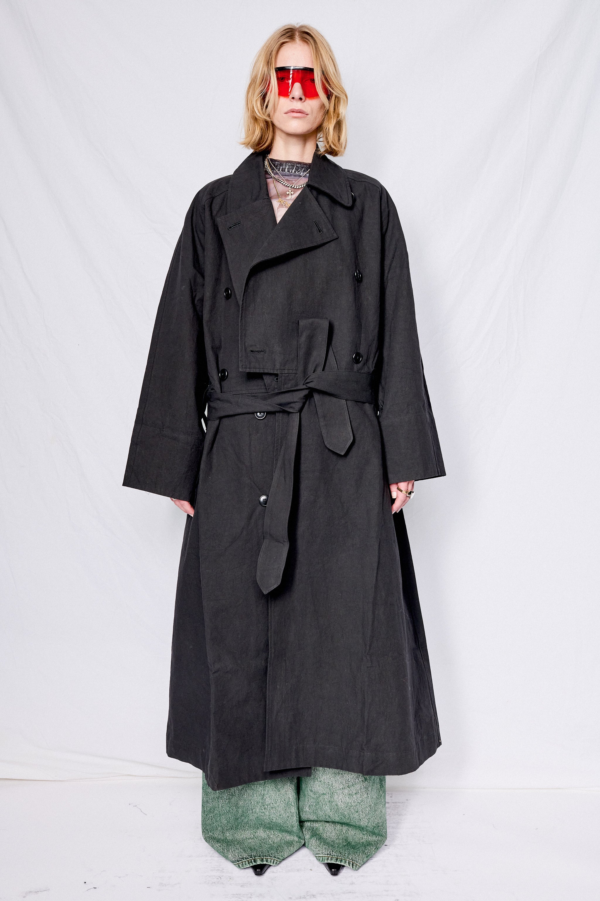 Black Unisex Long Coat