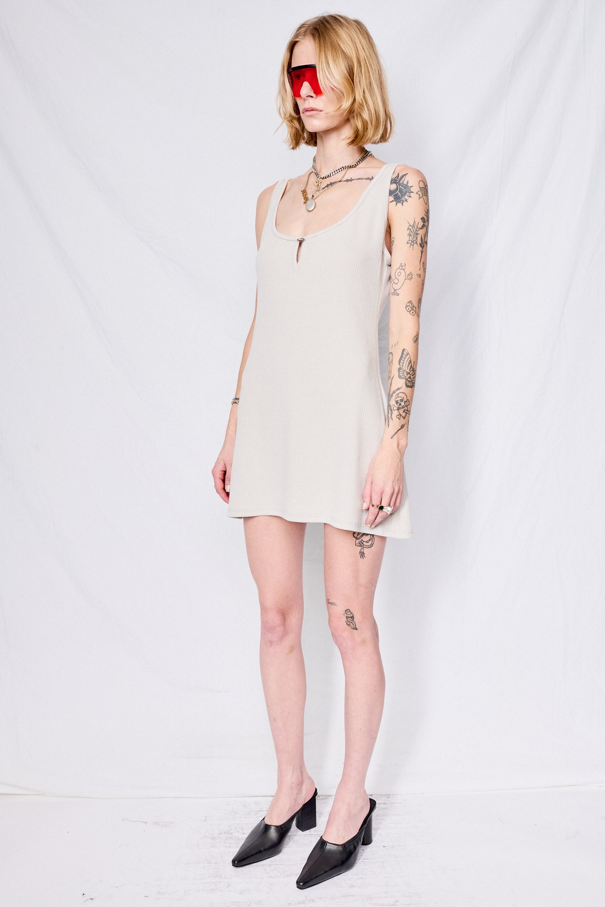 Primer Ribbed Tank Dress