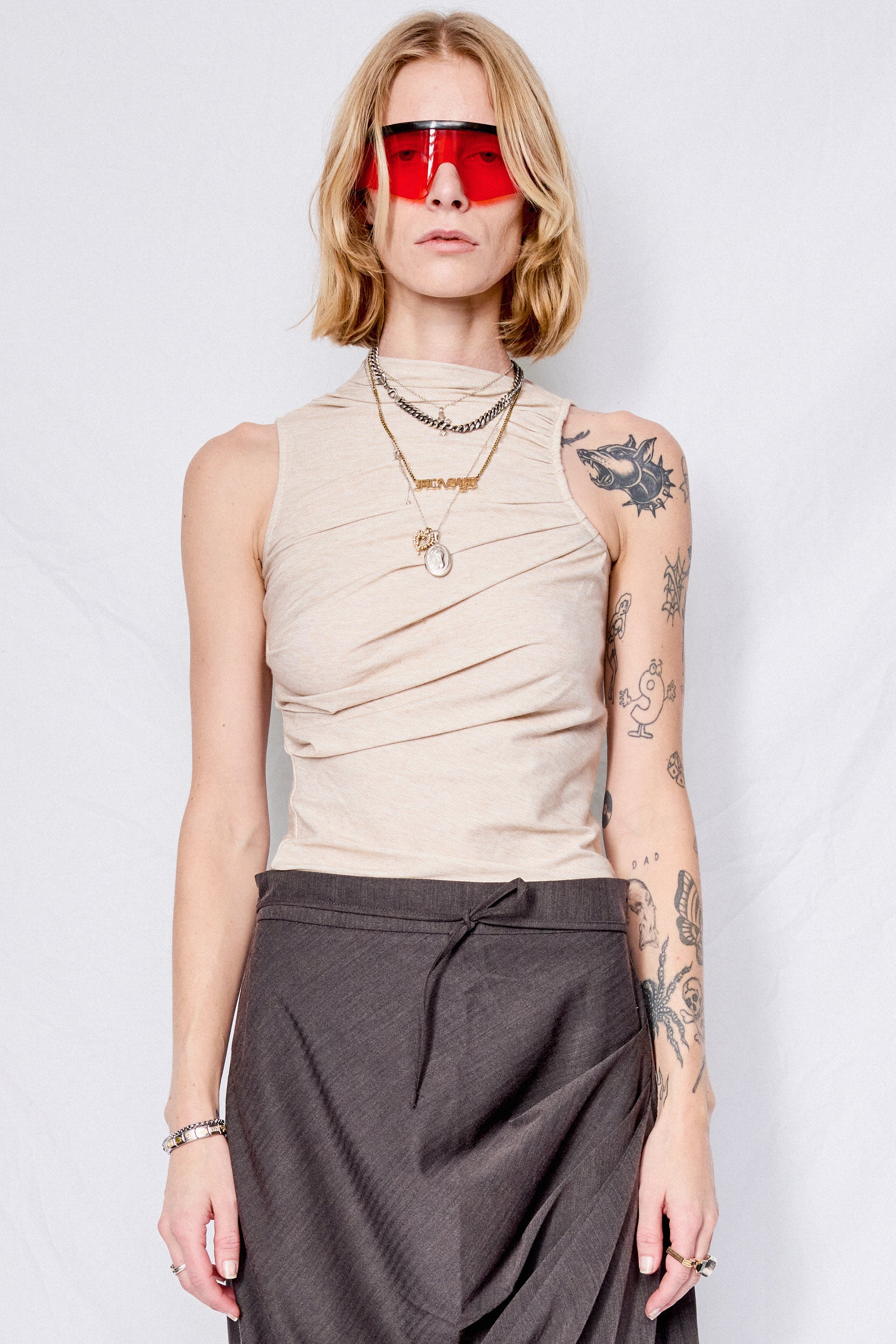 Beige Effortless Top