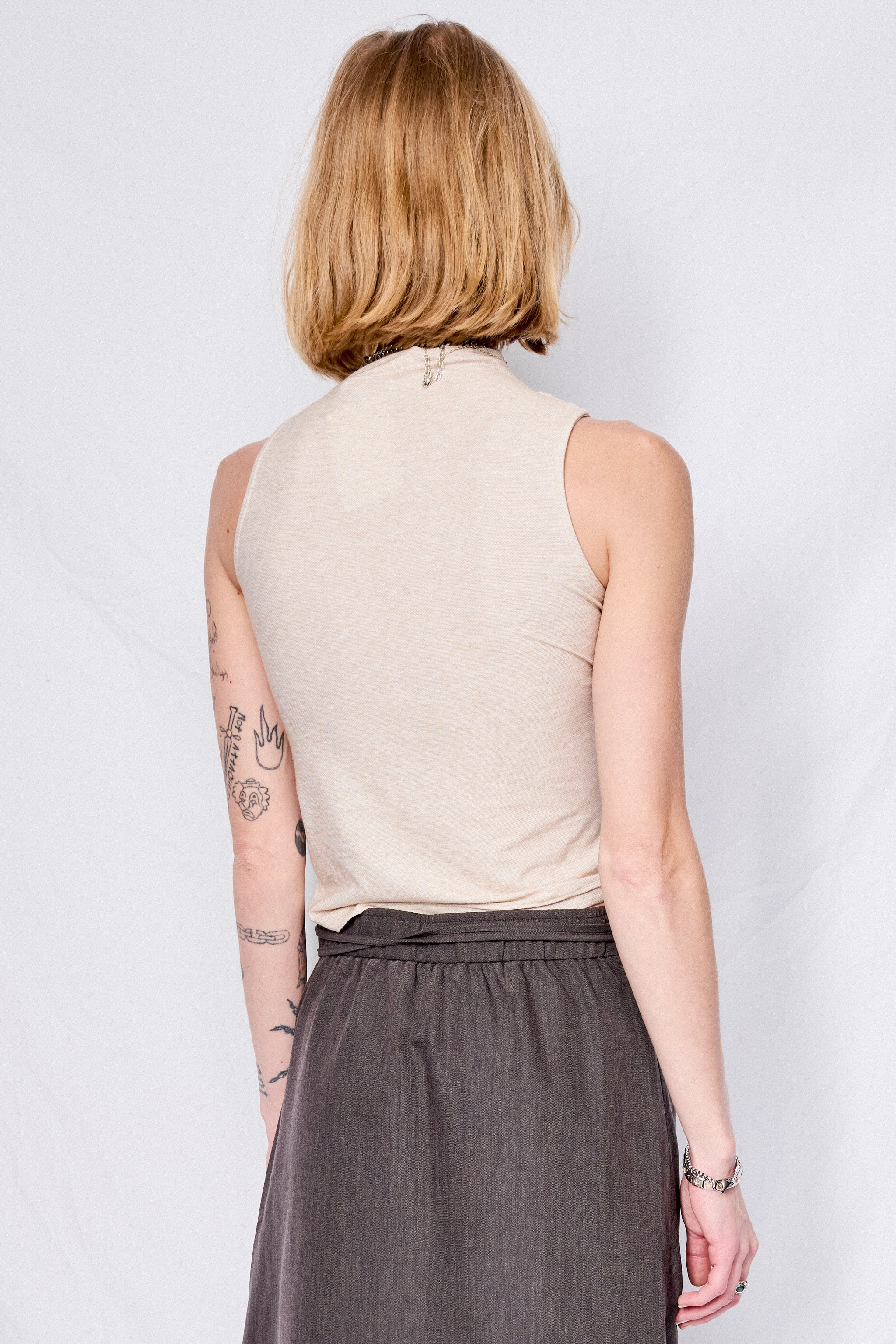 Beige Effortless Top