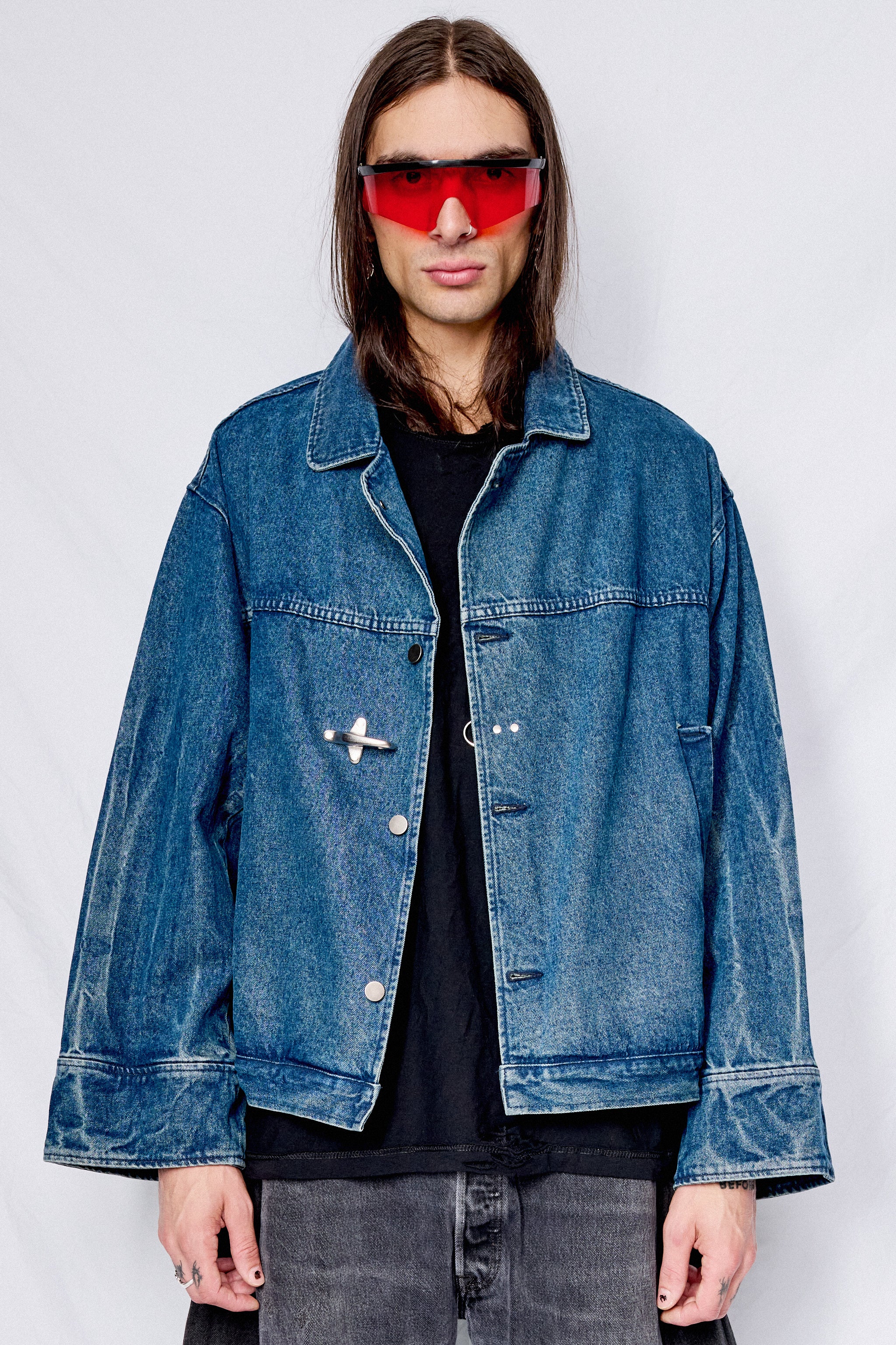 Dark Indigo Denim Fireman Box Jacket