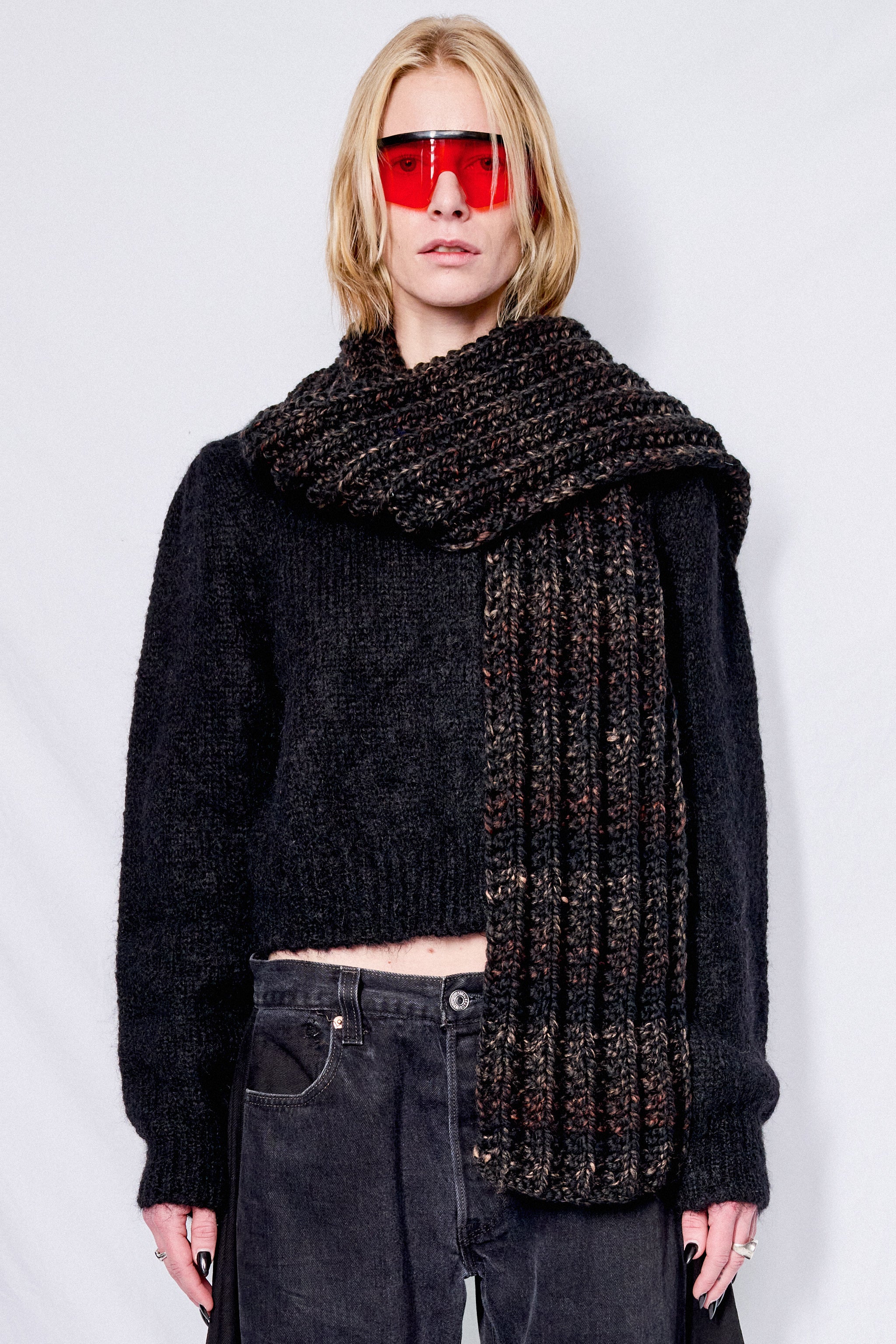 Wool Chunky Knit Scarf