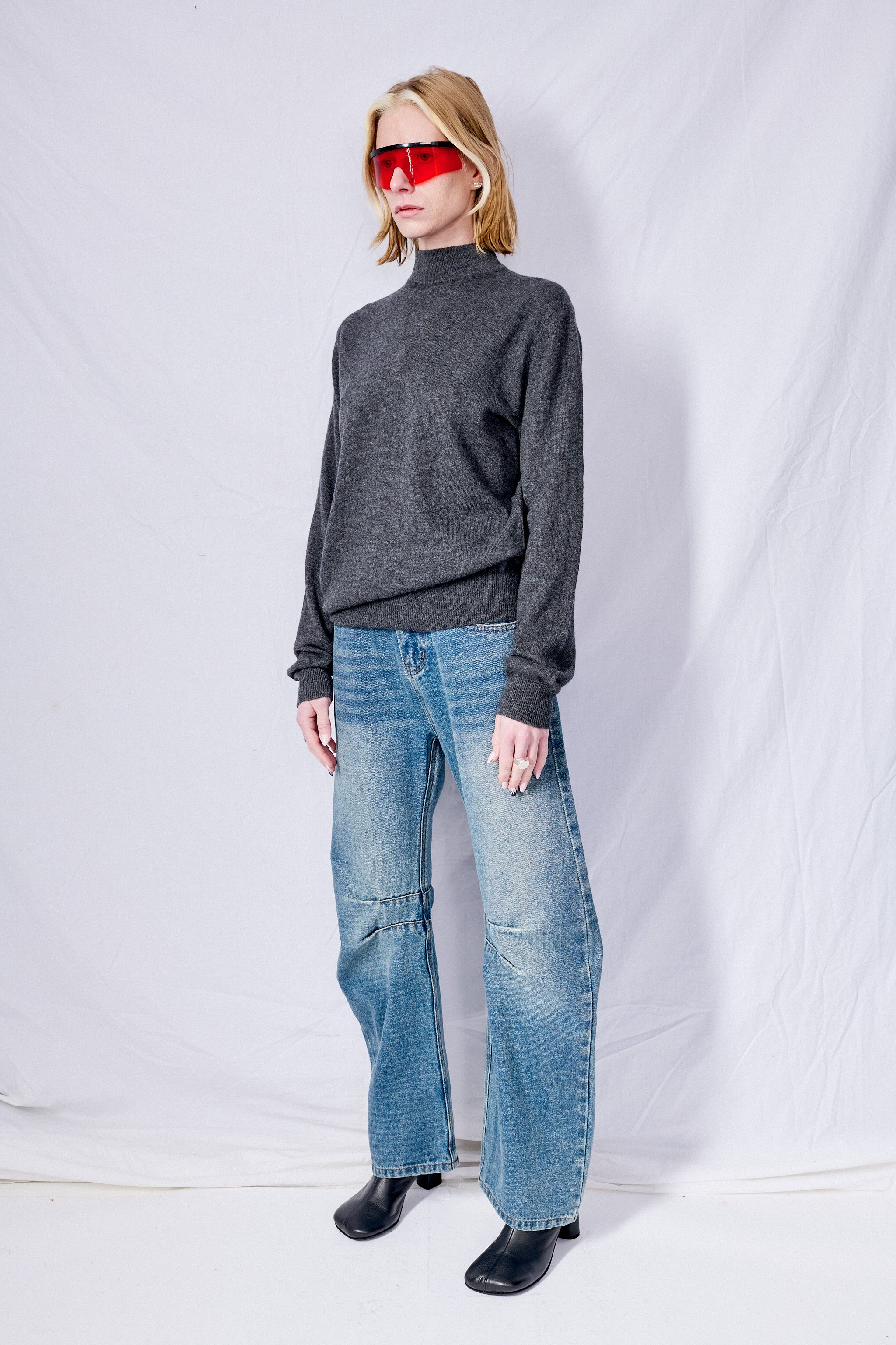 Indigo Darted Leg Jeans