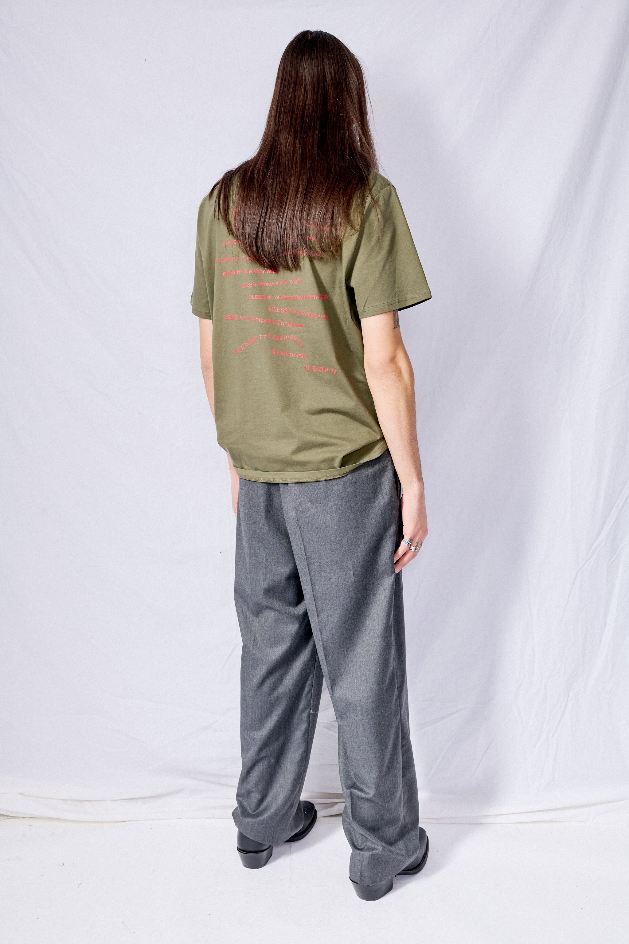 Grey Semi Wide Slacks