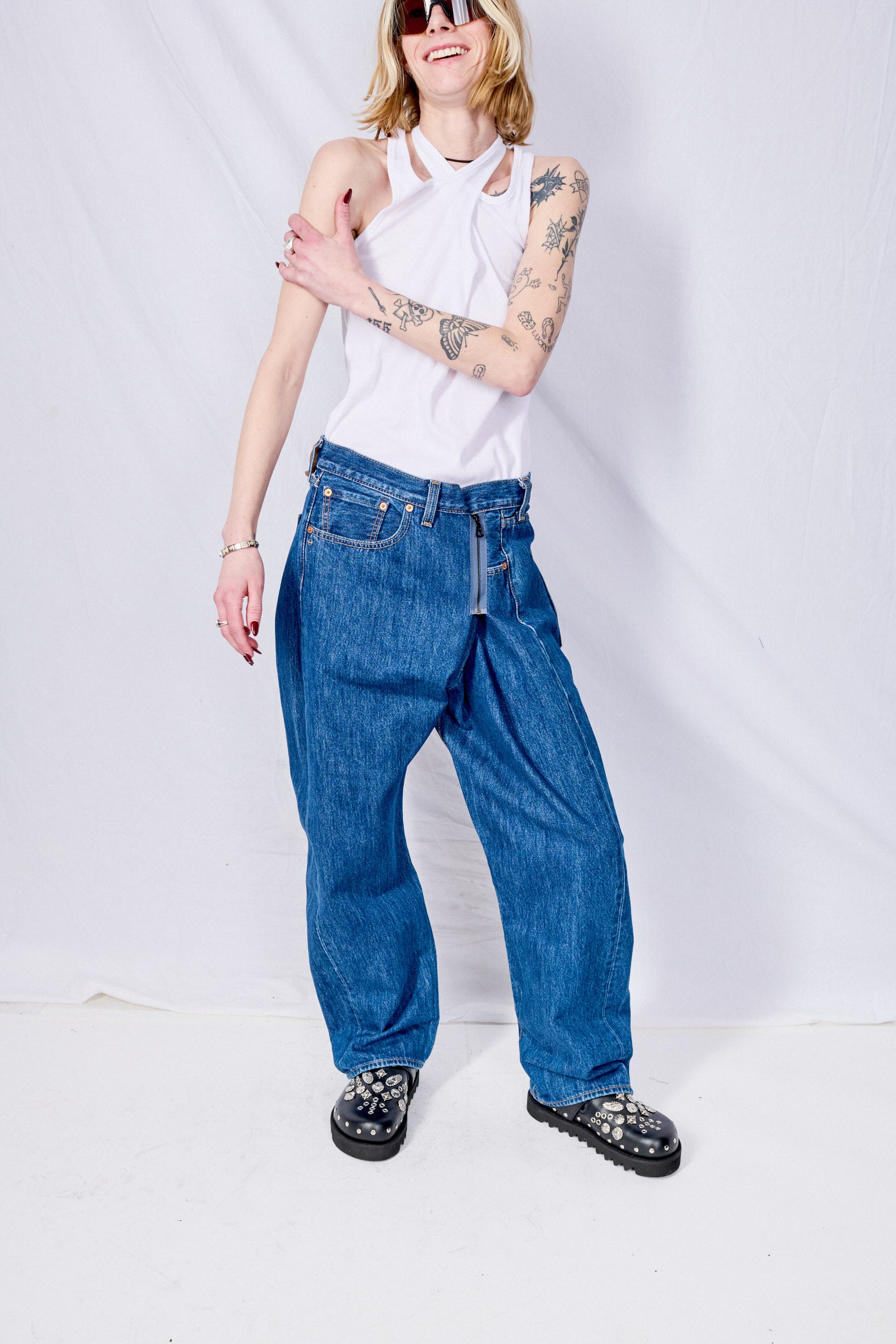 Blue Smll Readymade Vintage Denim