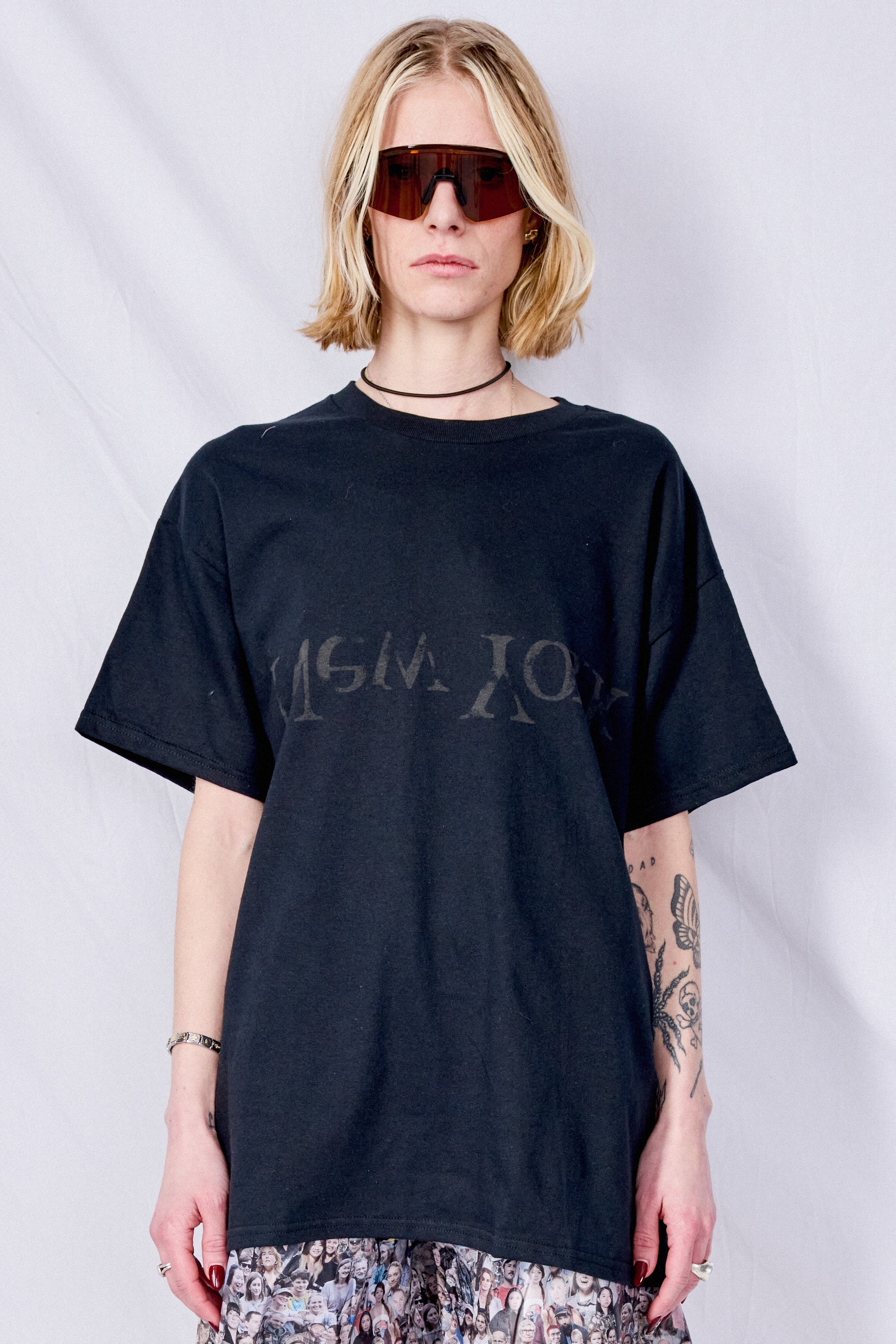 Black Faded New York Logo T-Shirt