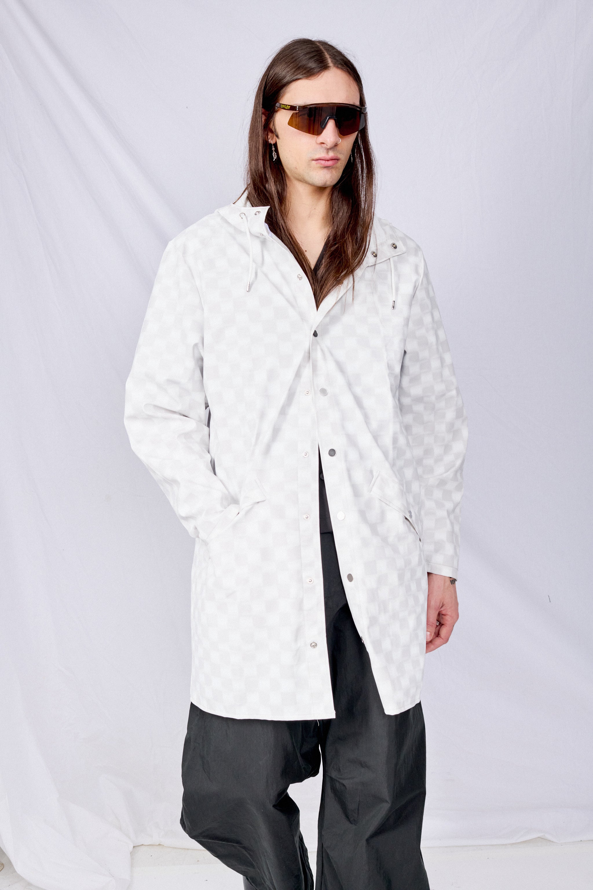 Warp Hooded Rain Long Jacket