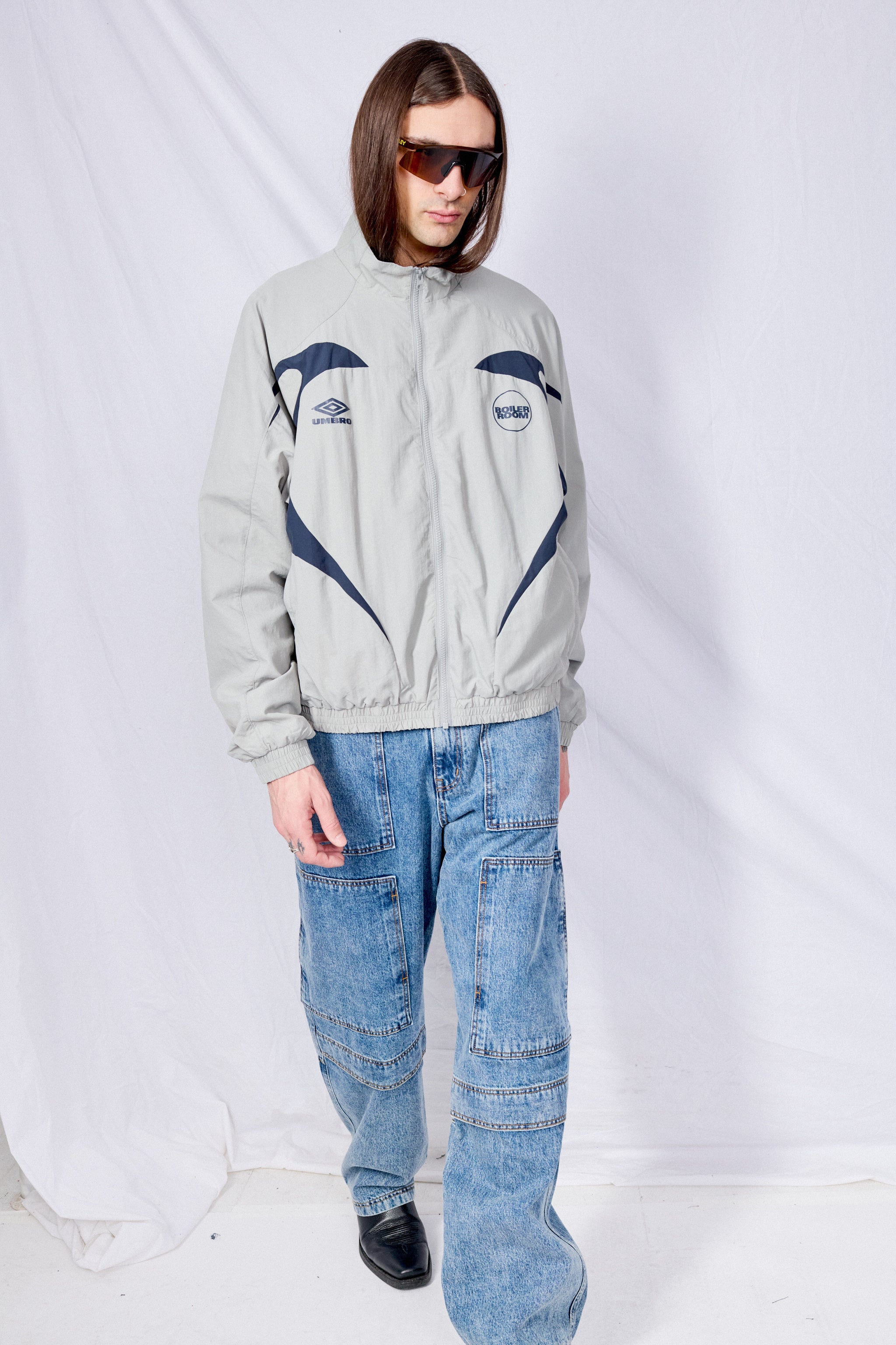 Grey Boiler Room x Umbro Shell Tracktop